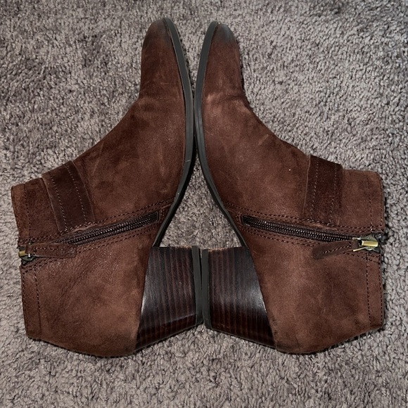 Franco Sarto GABRIELLA Suede Leather Bootie’s Size 8.5 - Picture 4 of 7